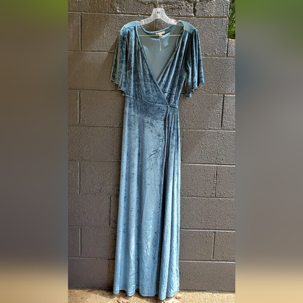 Baltic born velvet blue dress